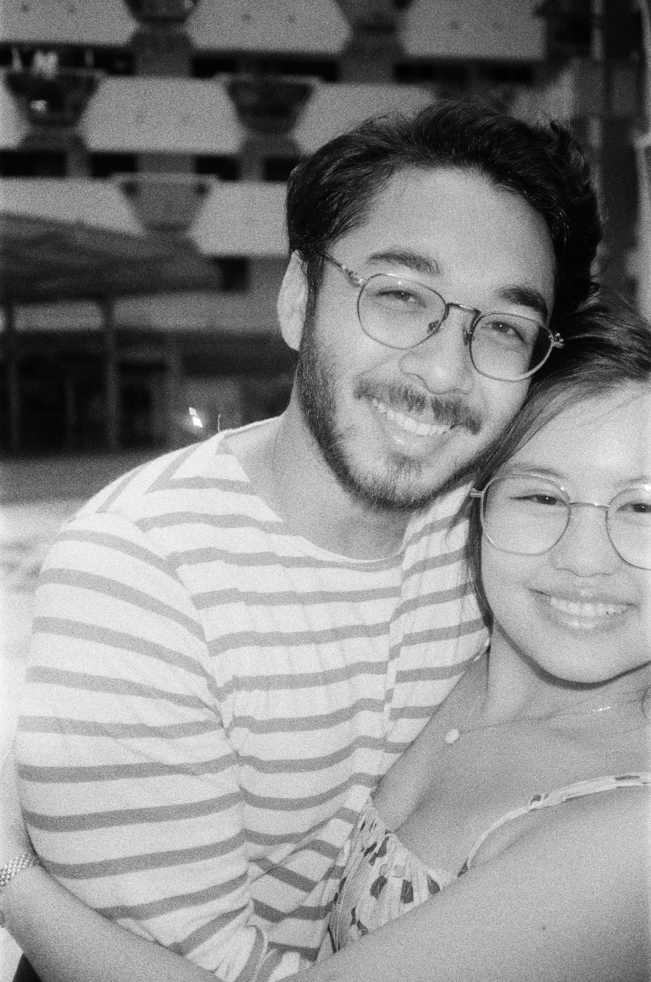 Black and white portrait